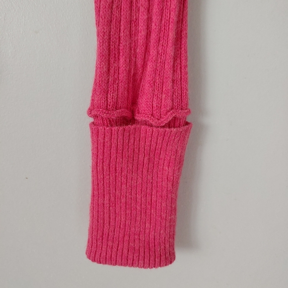 Hollister Vintage 2000s V-Neck Cable Knit Sweater Pink Size Medium - Picture 9 of 15